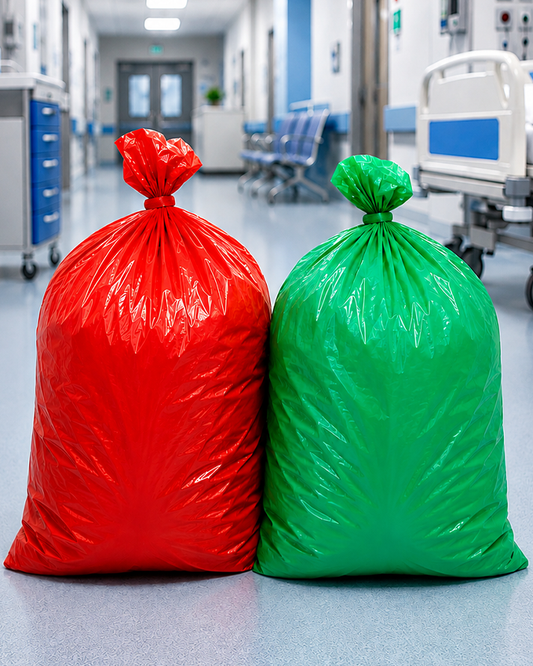 Hospital Garbage Bags 28x38 inch (Pack of 8)